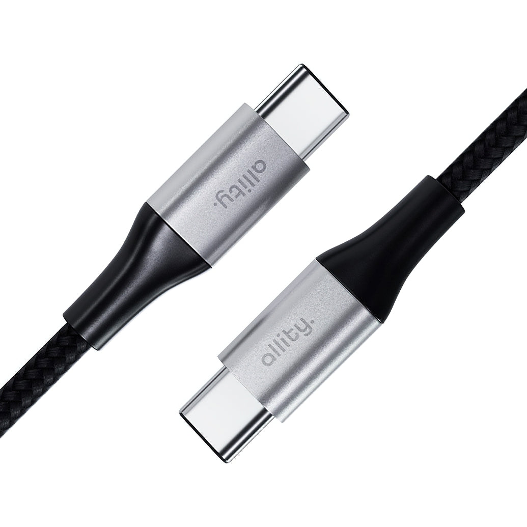USB-C Data- en Oplaadkabel - USB-C Allity. AUC-01, 100W, 1m, Zwart