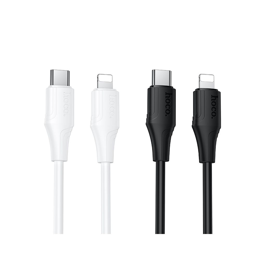 Data- en Oplaadkabel USB-C - Lightning HOCO X124, 27W, 1m, Wit