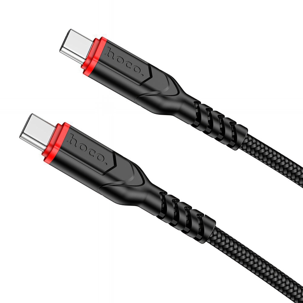 USB-C Data- en Oplaadkabel - USB-C HOCO X59 Victory, 60W, 1m, Zwart
