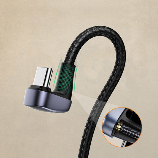 Data- en oplaadkabel USB-A - USB-C UGREEN US311 Schuin, 18W, 1m, Grijs