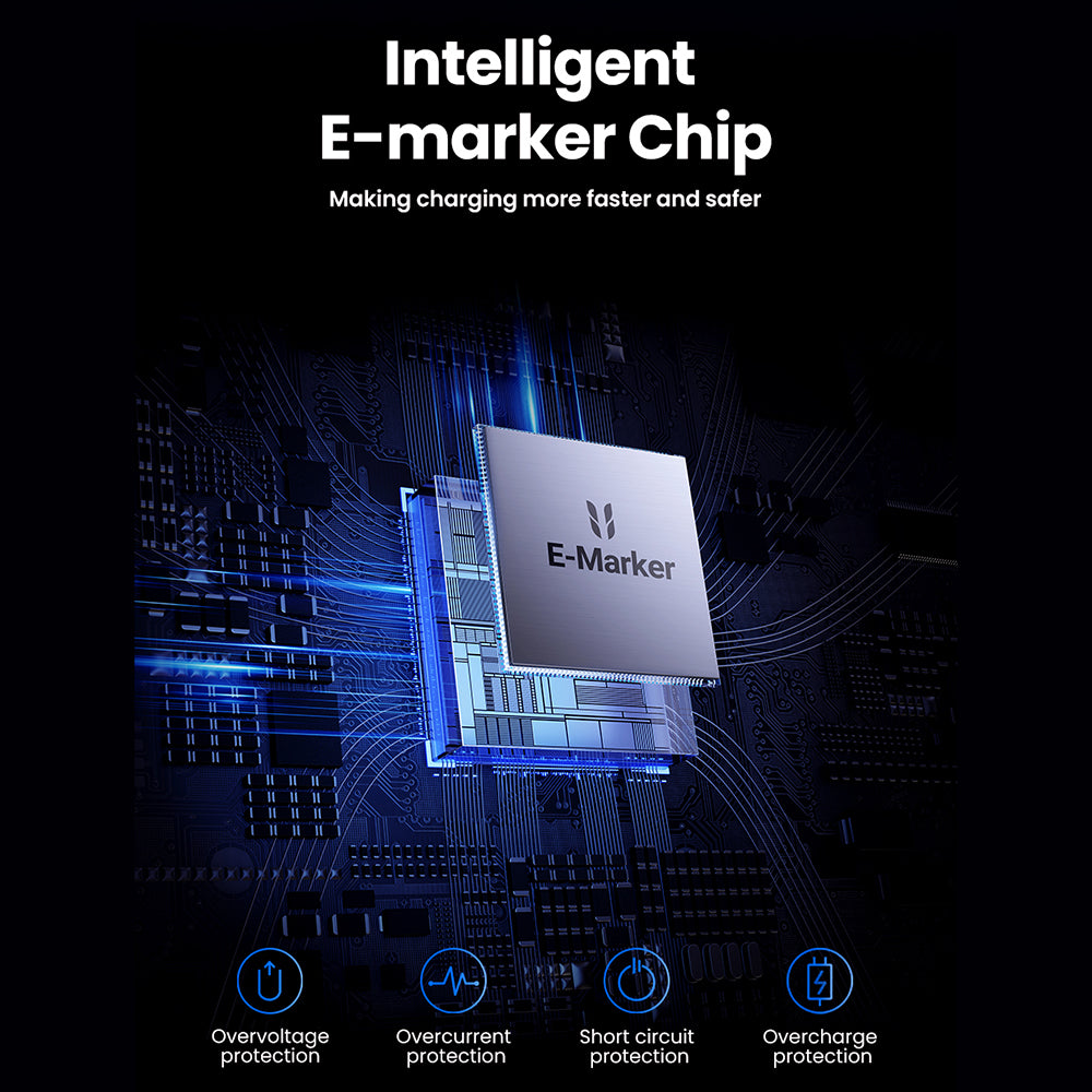 USB-C Data en Oplaadkabel - USB-C UGREEN L513, 240W, 2m, Zwart