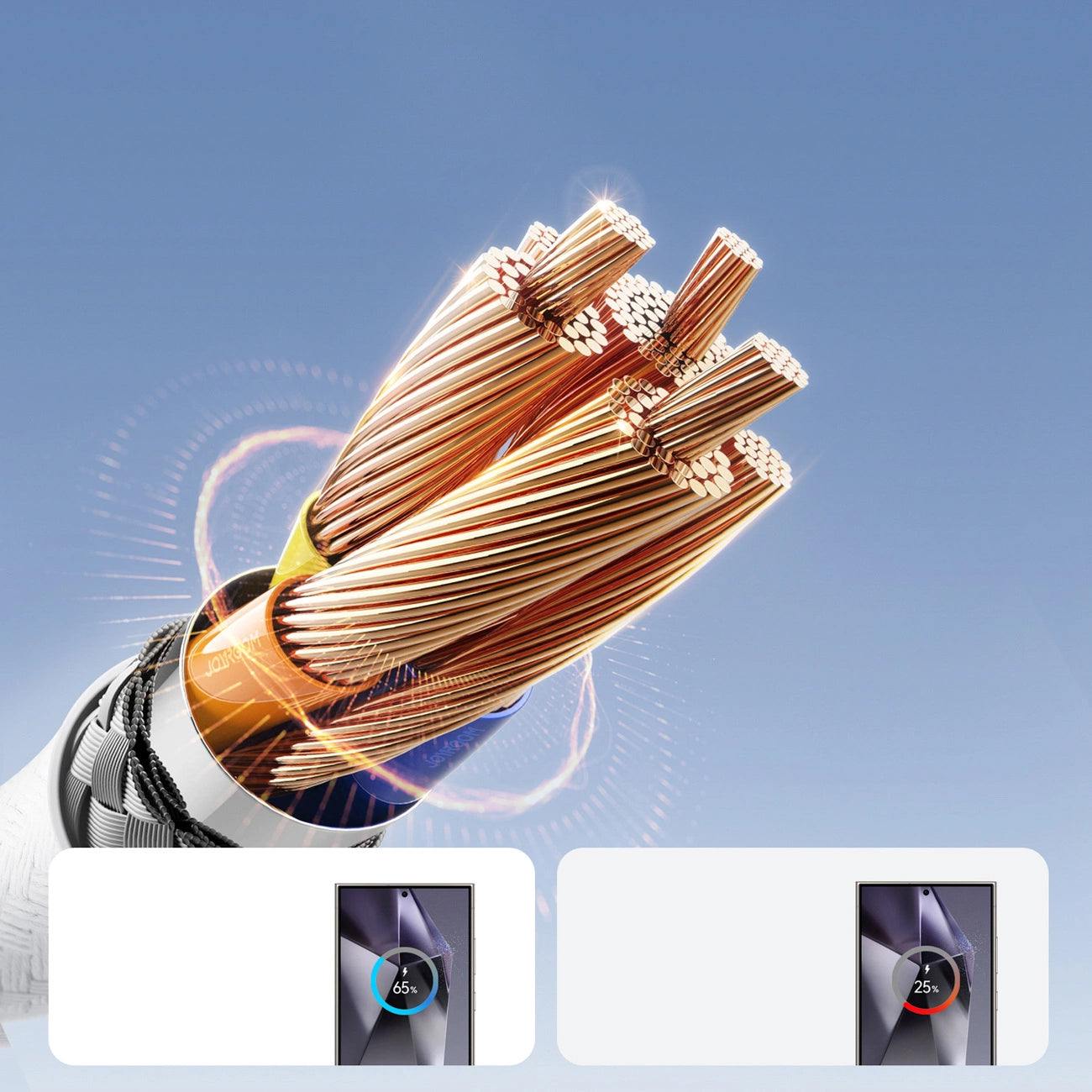 Câble de Données et de Charge USB-A - USB-C Joyroom S-A28 Flash, 30W, 2m, Blanc