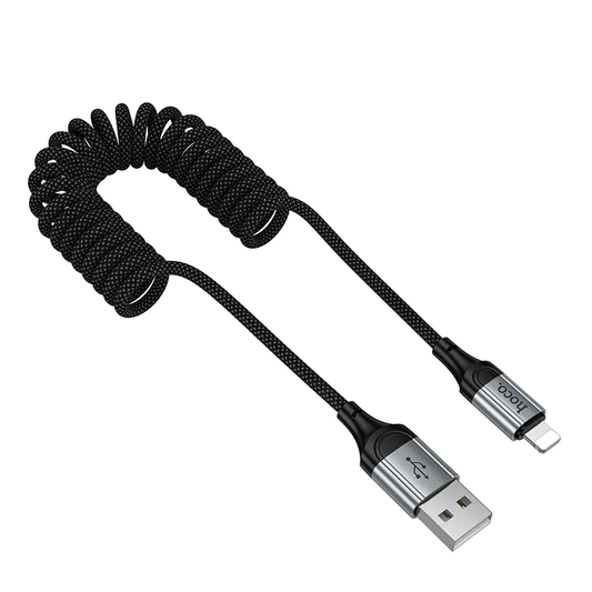 USB-A - Lightning Data- en Oplaadkabel HOCO X121, 27W, 1.5m, Zwart