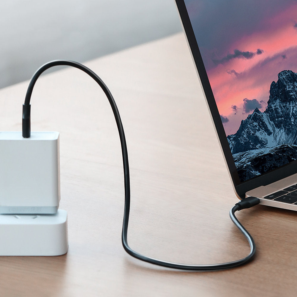 USB-C Data- en oplaadkabel - USB-C UGREEN US286, 60W, 2m, Zwart