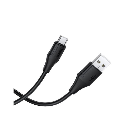Data- en Oplaadkabel USB-A - USB-C HOCO X124, 18W, 1m, Zwart