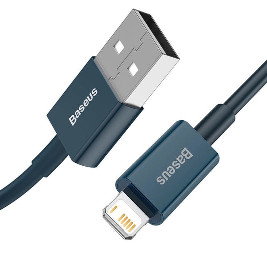 Gegevens- en oplaadkabel USB-A - Lightning Baseus Superior Series, 20W, 1m, Blauw CALYS-A03
