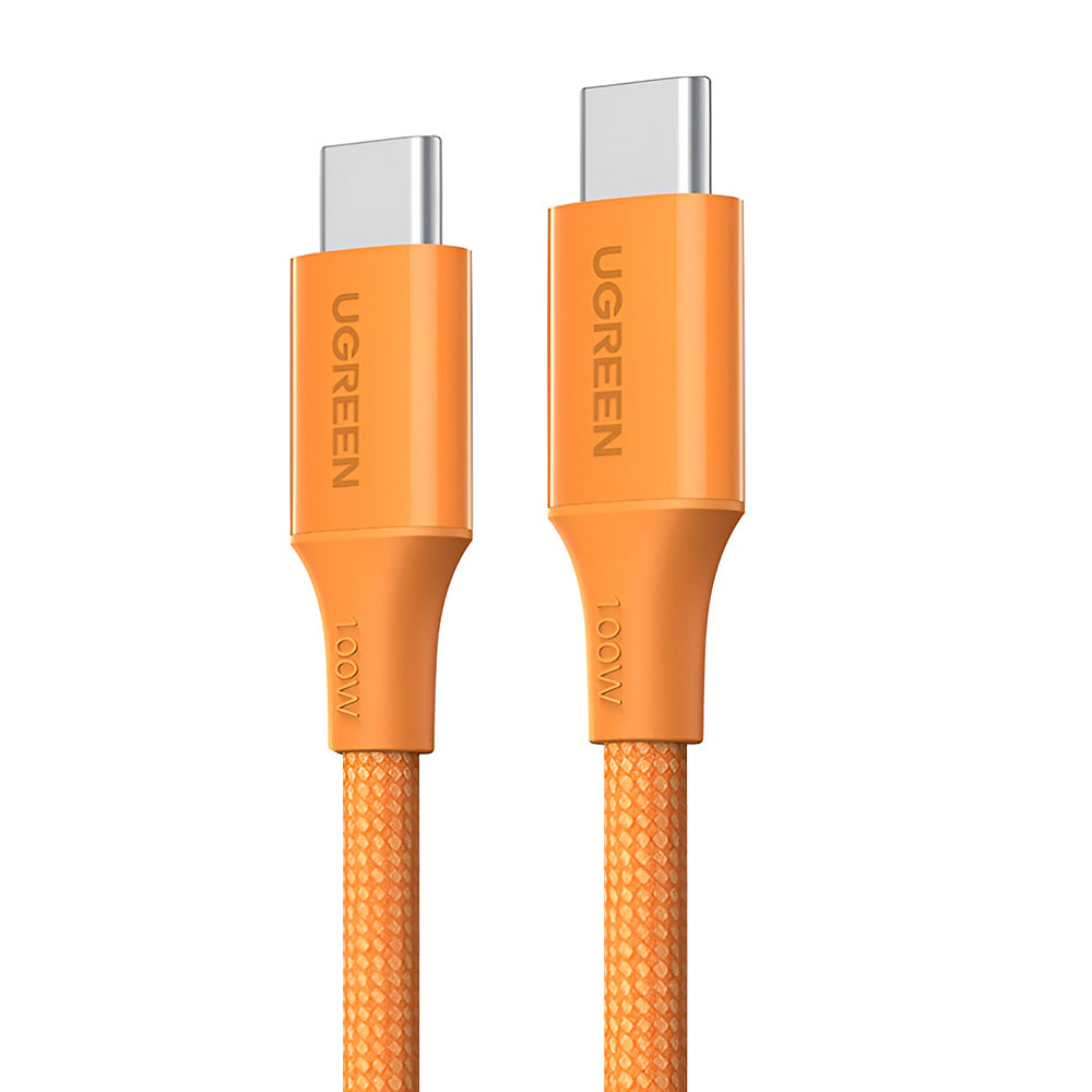 USB-C Data- en Oplaadkabel - USB-C UGREEN L502, 100W, 1m, Oranje