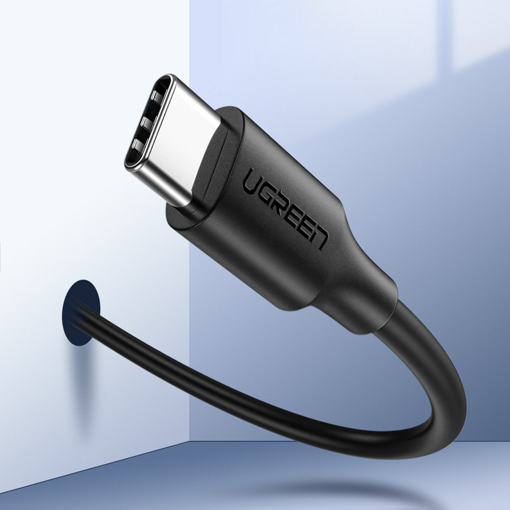USB-C Data- en oplaadkabel - USB-C UGREEN US286, 60W, 2m, Zwart