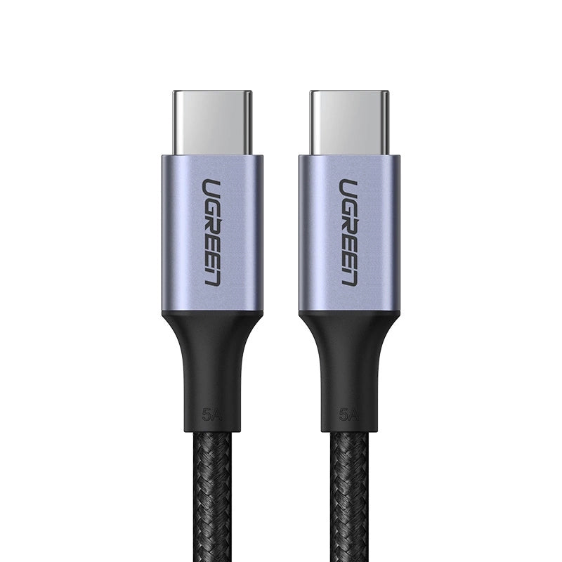 Data- en Oplaadkabel USB-C - USB-C UGREEN US316, 100W, 0.5m, Gri