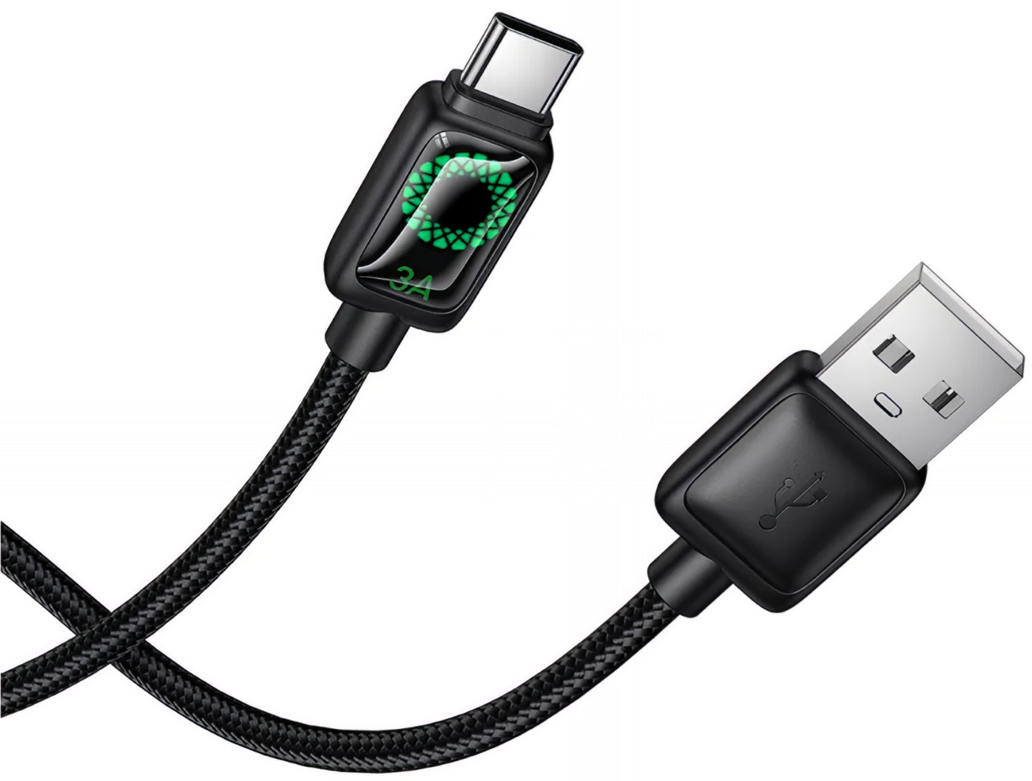 Câble de Données et de Charge USB-A - USB-C HOCO U146, 36W, 1.2m, Noir