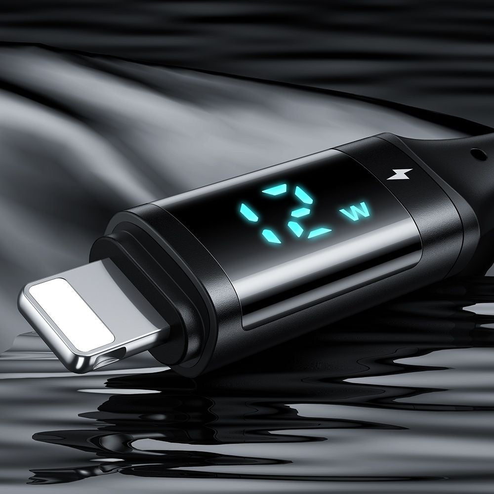 Câble de Données et de Charge USB-A - Lightning McDodo CA-1060 Display, 12W, 1.2m, Noir