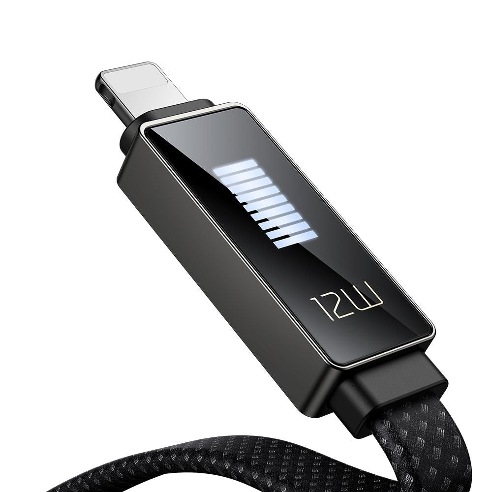 Câble de Données et de Charge USB-A - Lightning McDodo CA-4970 Rythm Display, 18W, 1.2m, Noir