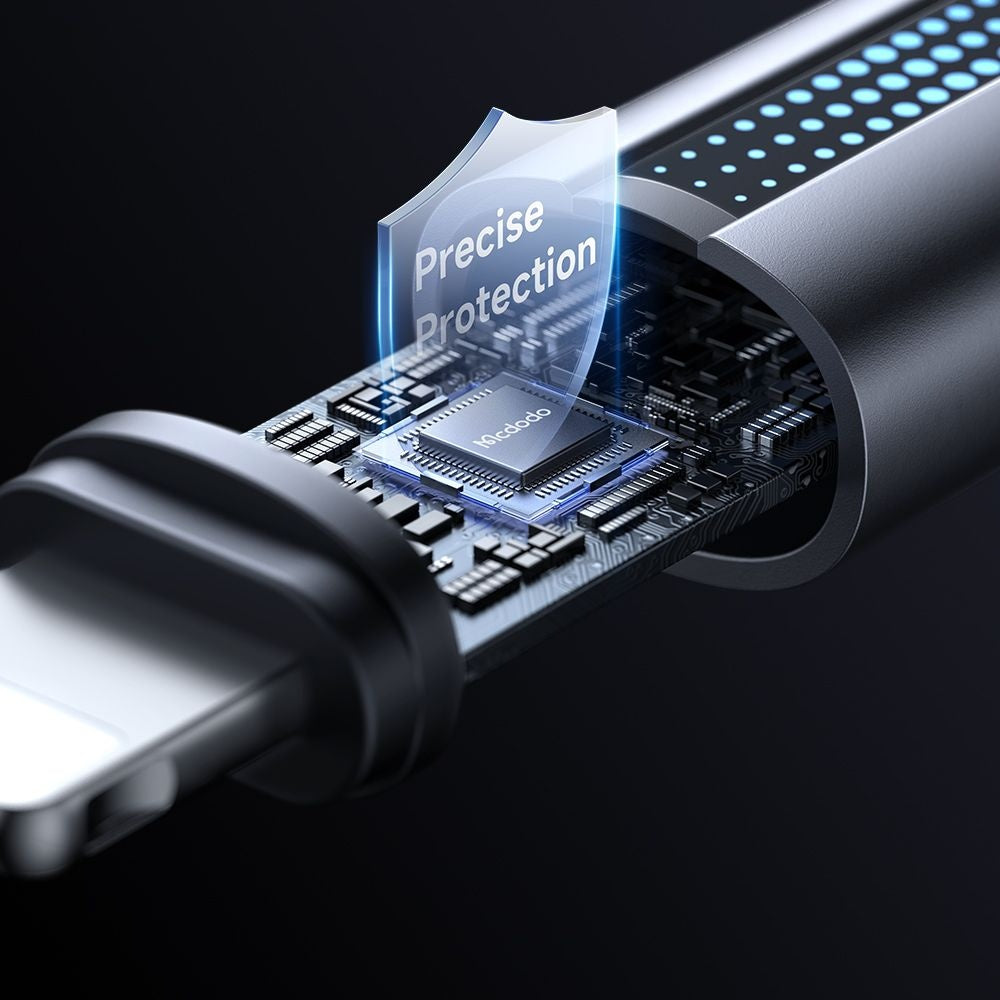 Data- en Oplaadkabel USB-A - Lightning McDodo CA-5660, 18W, 1.2m, Zwart