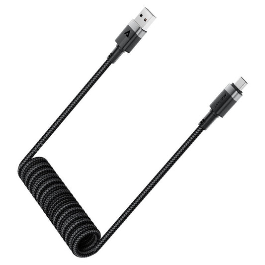 Daten- und Ladekabel USB-A - USB-C Acefast C14-04, 18W, 1,2m, Schwarz