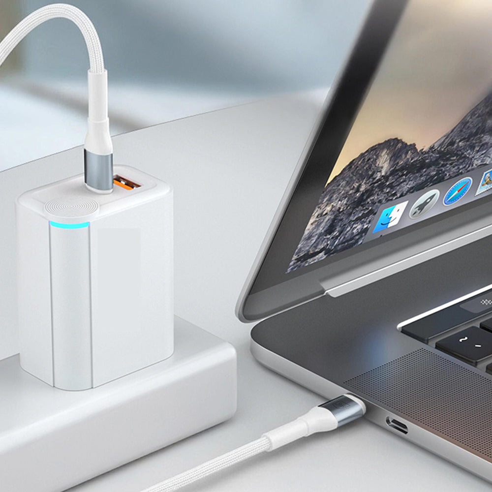 Daten- und Ladekabel USB-C - Lightning 3MK Hyper N, 20W, 1m, Weiß