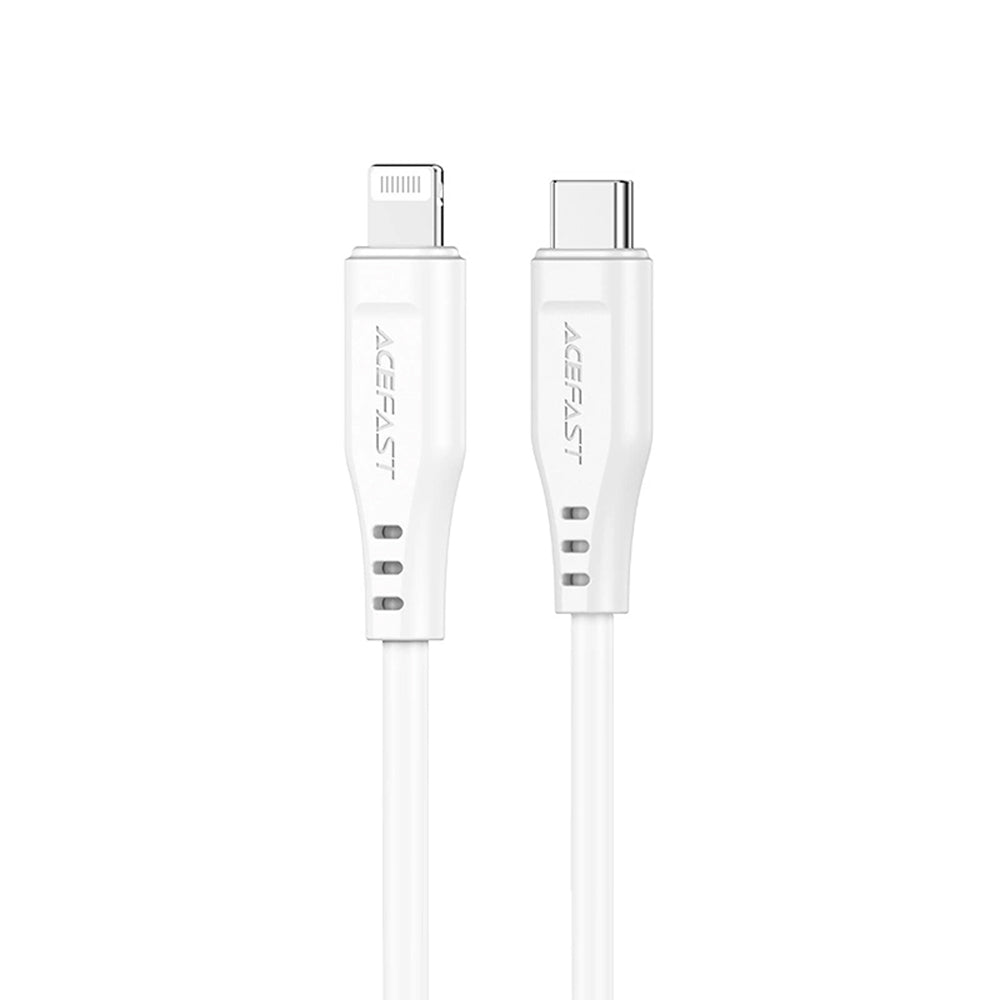USB-C - Lightning Daten- und Ladekabel Acefast C3-01, 30W, 1.2m, Weiß