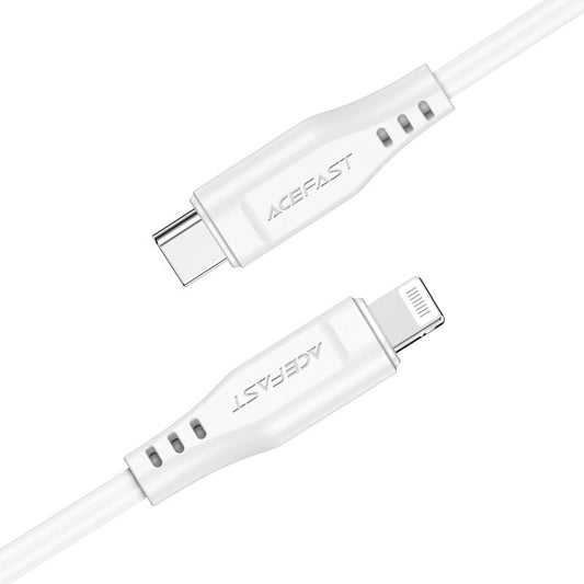 USB-C - Lightning Daten- und Ladekabel Acefast C3-01, 30W, 1.2m, Weiß