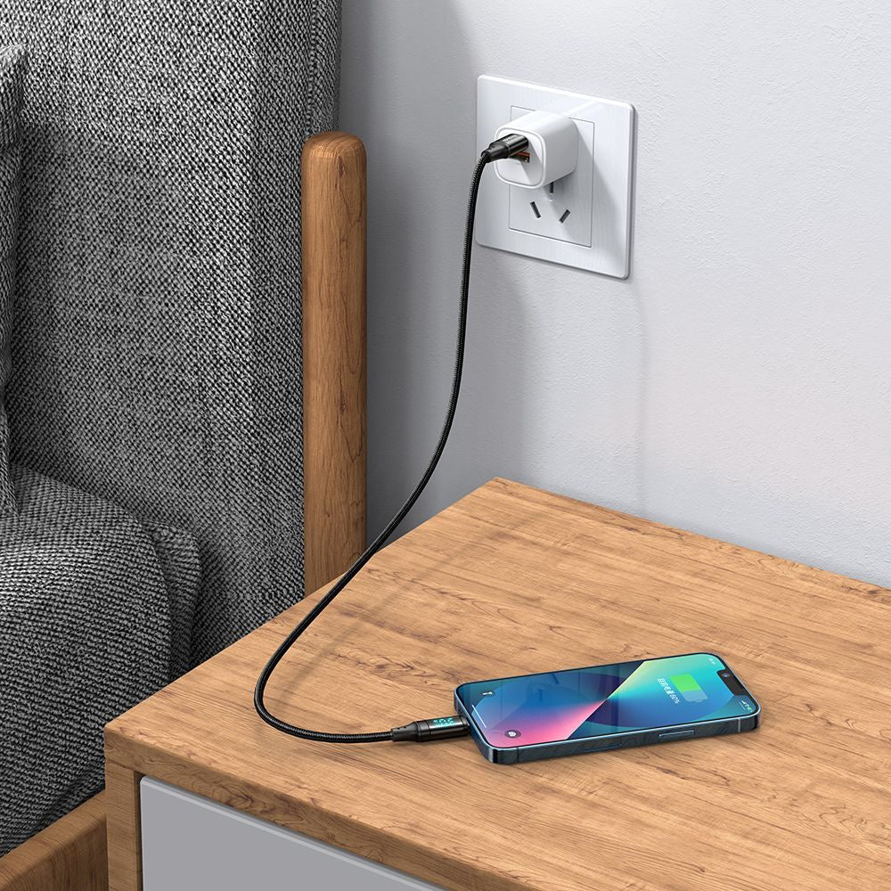 USB-C - Lightning McDodo CA-1030 Display Data- en Oplaadkabel, 36W, 1.2m, Zwart