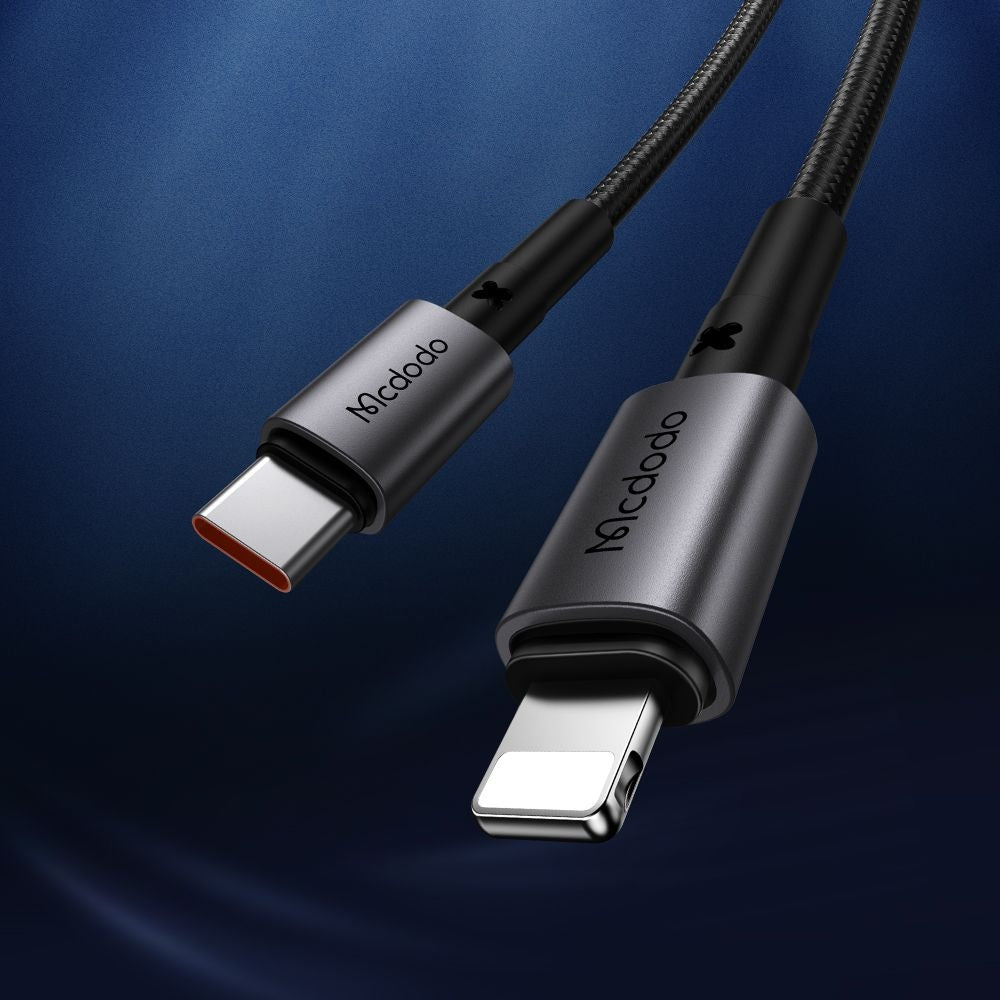Daten- und Ladekabel USB-C - Lightning McDodo CA-2850, 36W, 1.2m, Schwarz