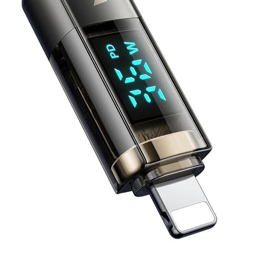 USB-C - Lightning McDodo CA-3600 Data- en Oplaadkabel met Auto Power Off Display, 36W, 1.2m, Zwart