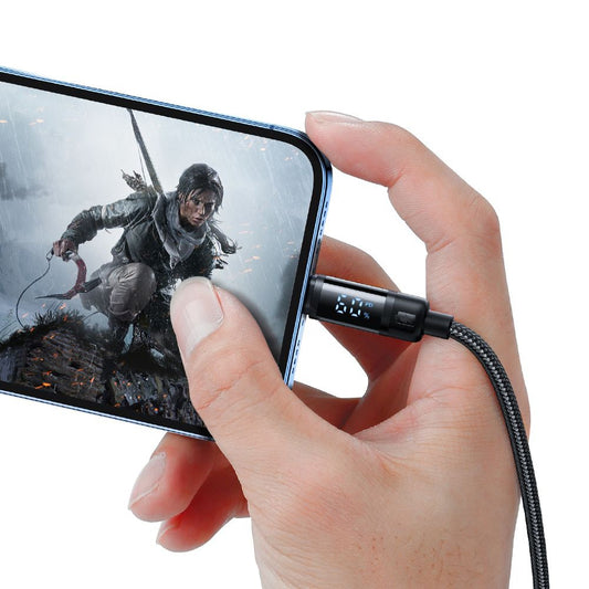 Data- en Oplaadkabel USB-C - Lightning McDodo CA-5210 Bat Display, 36W, 1.2m, Zwart