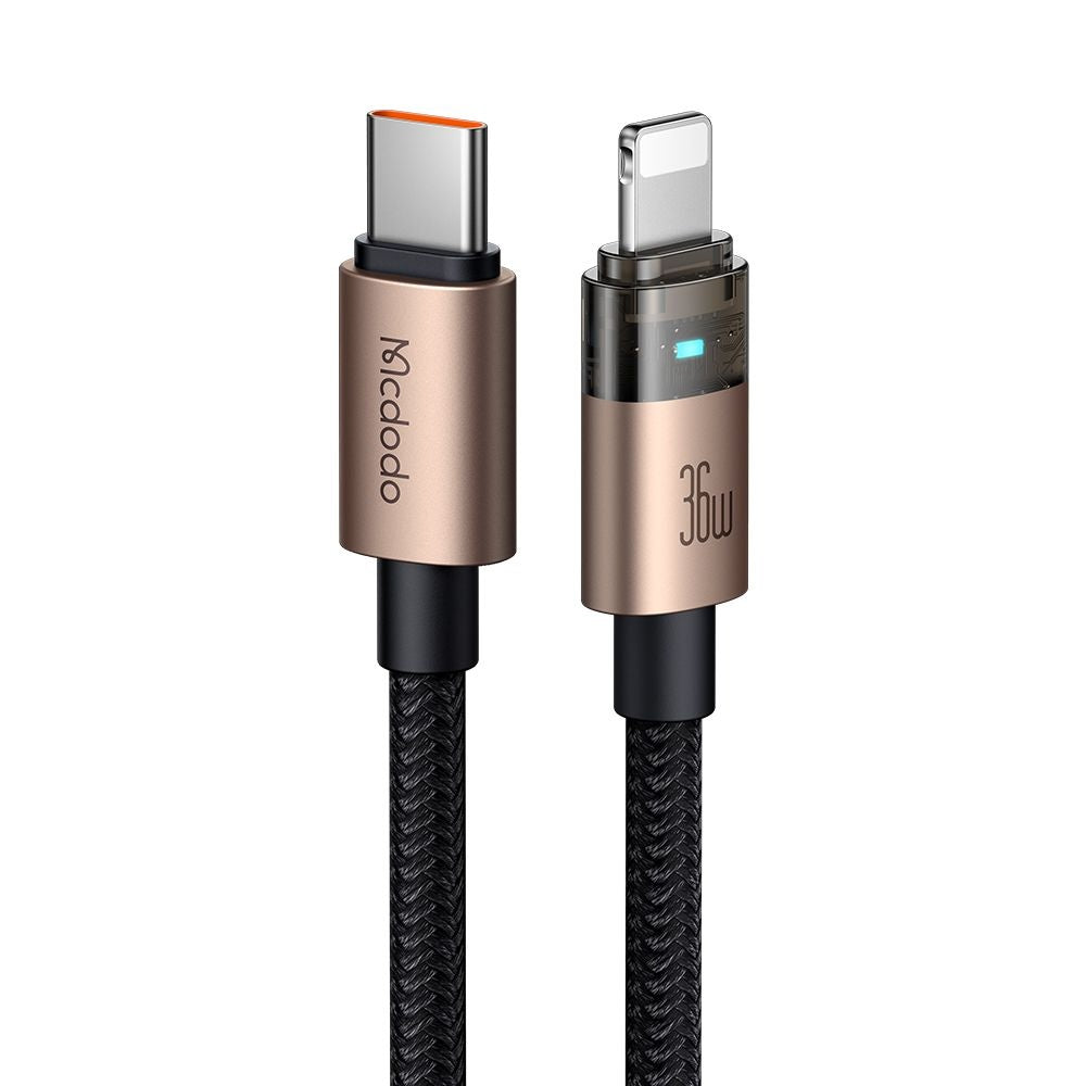 Daten- und Ladekabel USB-C - Lightning McDodo CA-6941, 36W, 1.2m, Gold