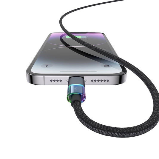 USB-C - Lightning Lade- und Datenkabel McDodo CA-8190 Colorful, 36W, 1.2m, Schwarz