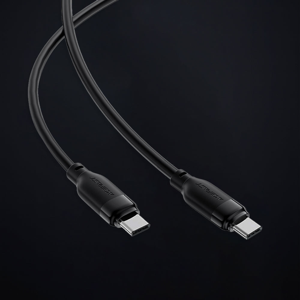 Câble de Données et de Charge USB-C - USB-C Acefast C16-03, 60W, 1.2m, Noir