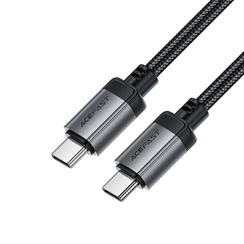 Câble de données et de charge USB-C - USB-C Acefast C20-03, 60W, 1.2m, Noir