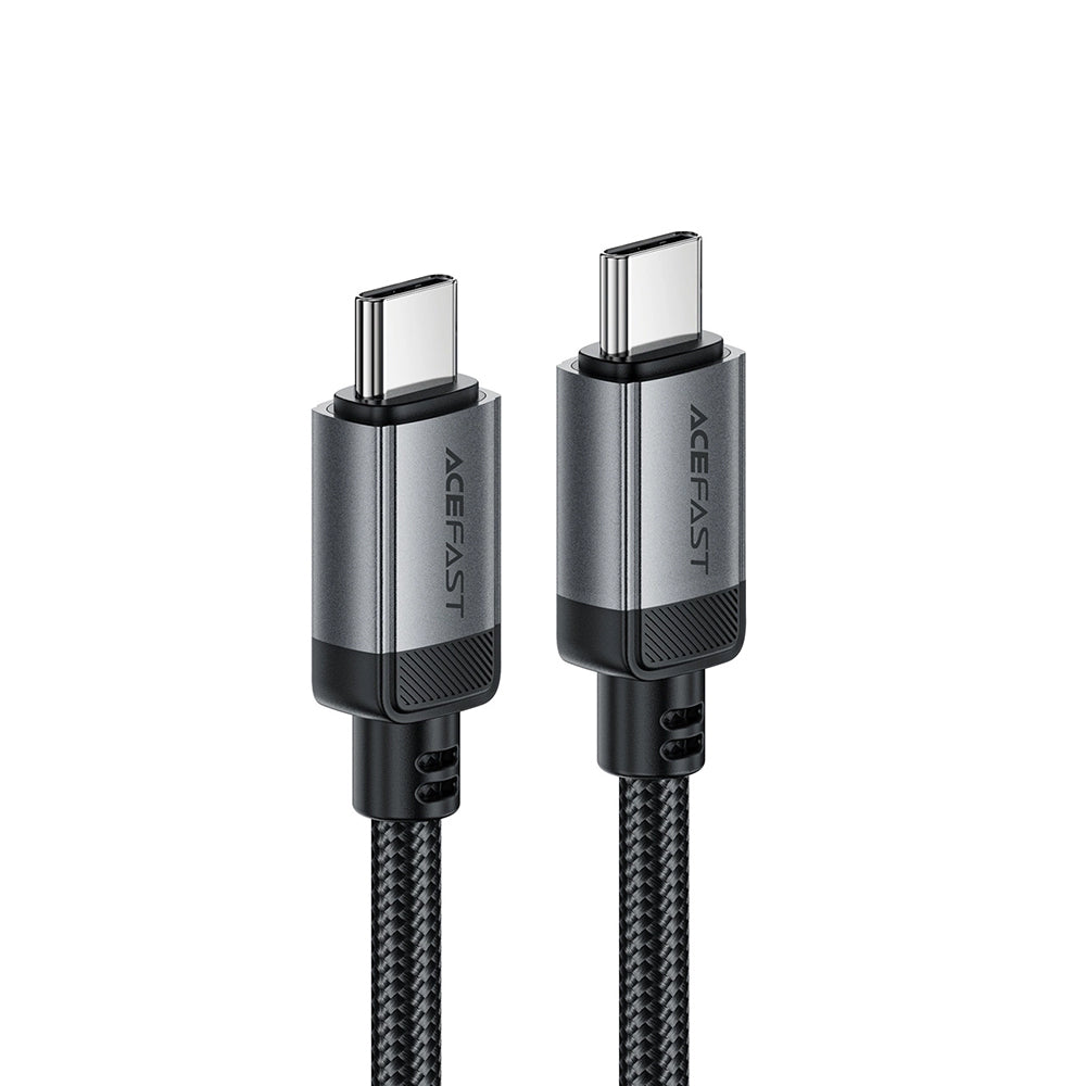 Câble de données et de charge USB-C - USB-C Acefast C20-03, 60W, 1.2m, Noir