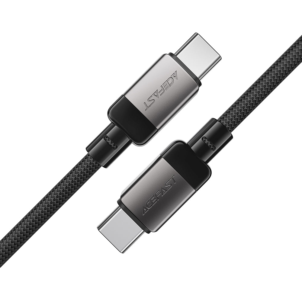 Data- en Oplaadkabel USB-C - USB-C Acefast C9-03, 60W, 1.2m, Zwart