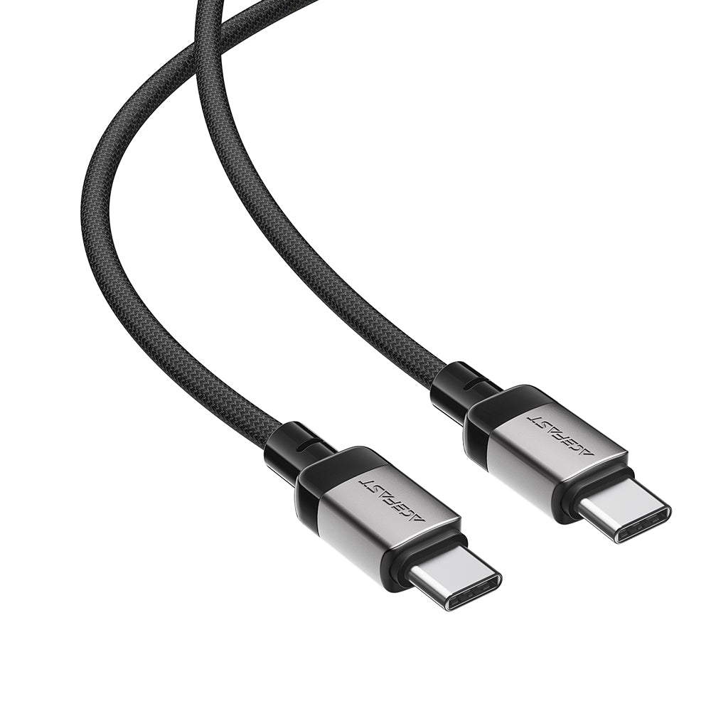 Data- en Oplaadkabel USB-C - USB-C Acefast C9-03, 60W, 1.2m, Zwart
