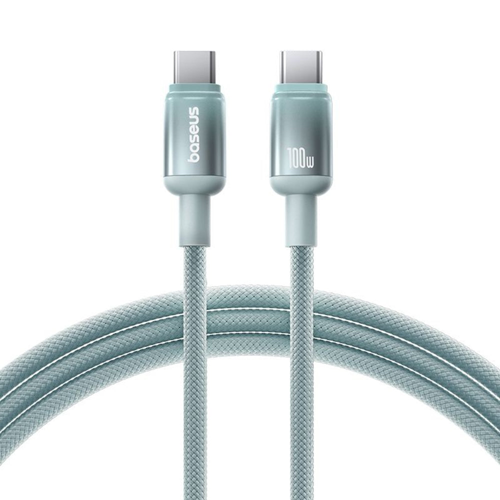 USB-C Data en Oplaadkabel - USB-C Baseus Discolor, 100W, 2m, Blauw Groen E0420703