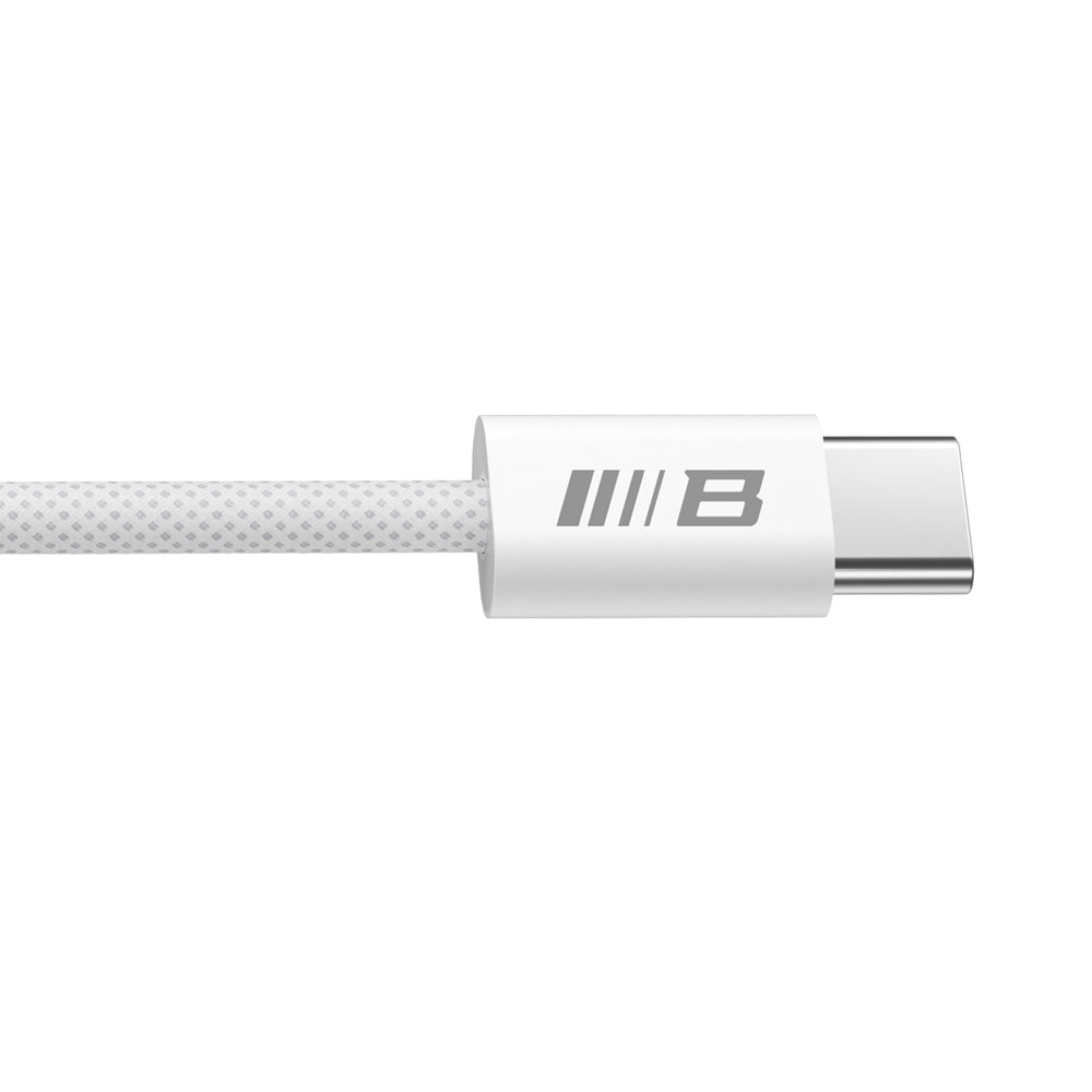 Data- en Oplaadkabel USB-C - USB-C Blueo, 100W, 1.2m, Wit