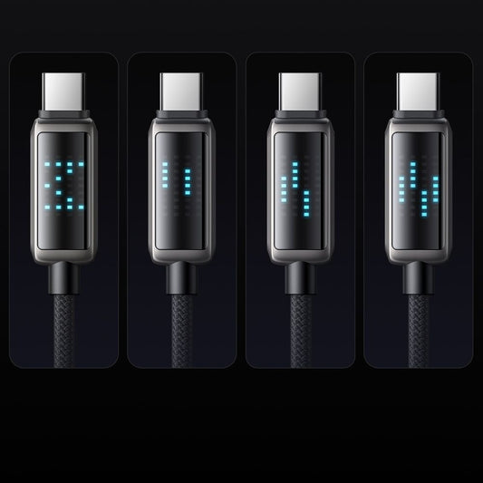 Daten- und Ladekabel USB-C - USB-C McDodo CA-4250 Display, 100W, 1.2m, Schwarz