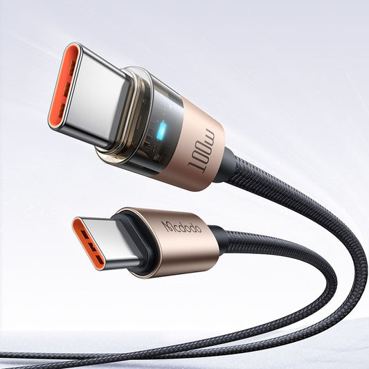 USB-C Daten- und Ladekabel - USB-C McDodo CA-5581, 100W, 1,2m, Gold
