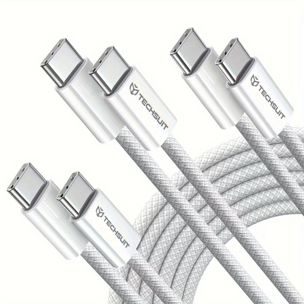 USB-C Data and Charging Cable - USB-C Techsuit PCB114D, 60W, 1m, Pink