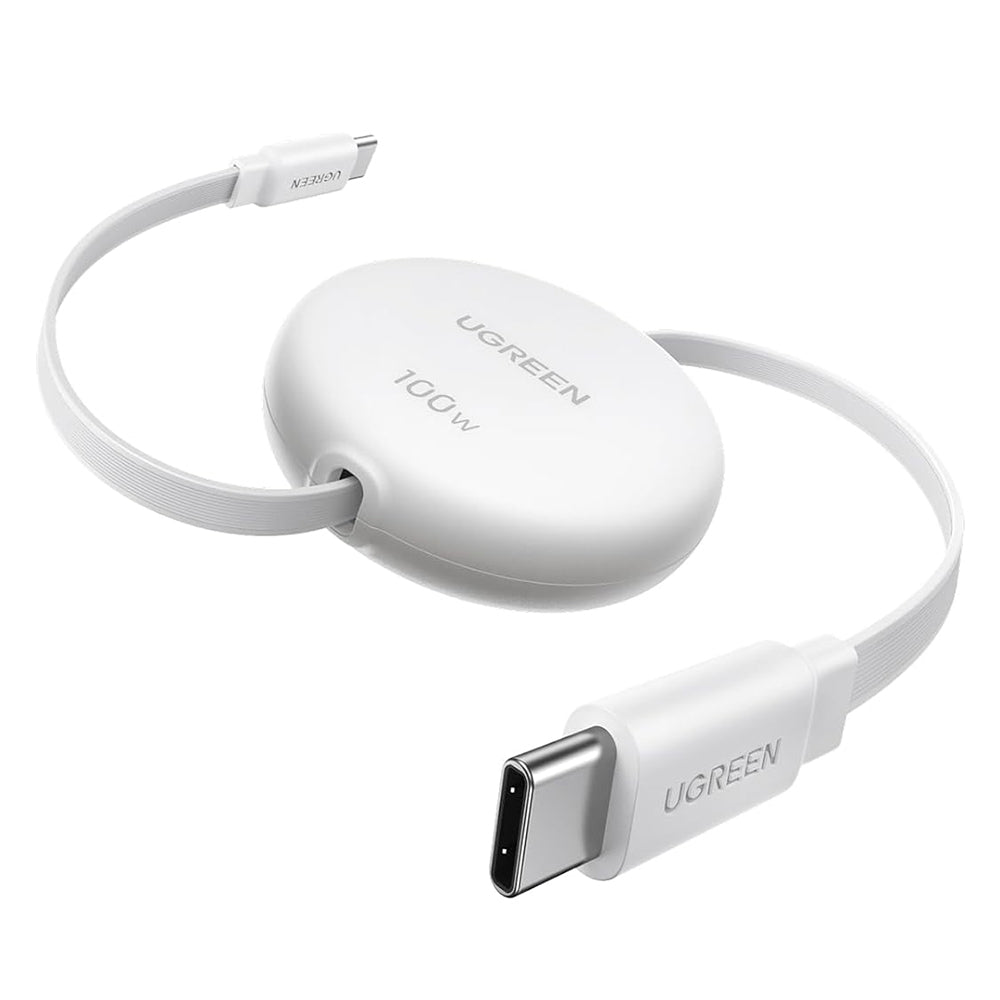 USB-C Data- en Oplaadkabel - USB-C UGREEN L531, 100W, 1m, Wit