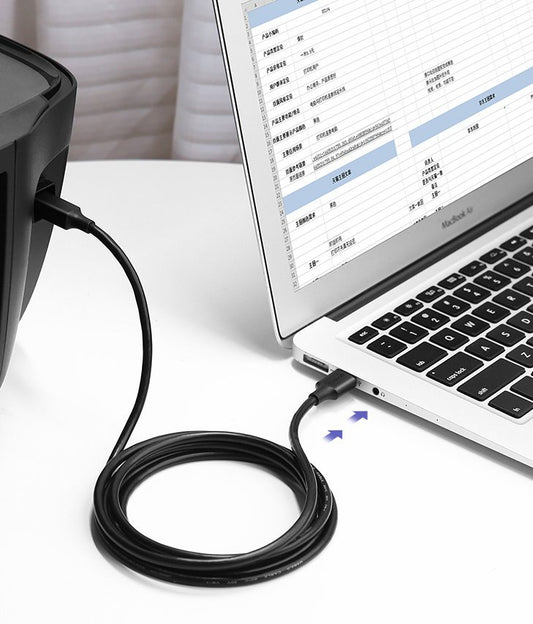 UGREEN US135 Druckerkabel, USB-A - USB-B, 1,5m, Schwarz