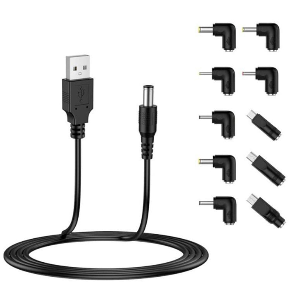 Techsuit AC21 ChargeNest Oplaadkabel, 1.5m, 11in1, Zwart