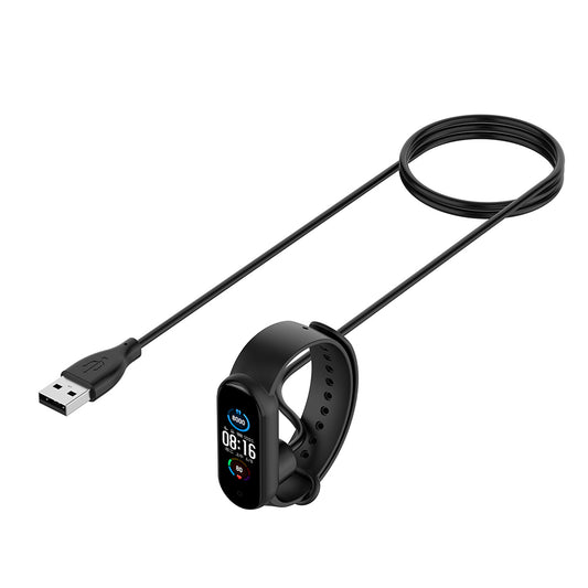 Câble de Chargement Techsuit TXC1 pour Xiaomi Smart Band 7 / 6 / 5, USB-A, Noir