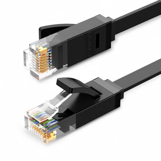 Câble réseau UGREEN NW102 plat, UTP, Cat6, 1m, noir