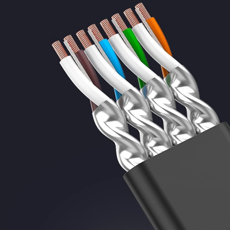 Netwerkkabel UGREEN NW106 Flat, UTP, Cat7, 3m, Zwart