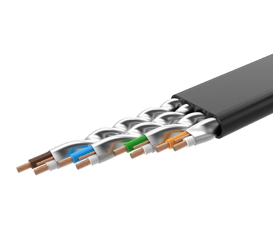 Netwerkkabel UGREEN NW106 Flat, UTP, Cat7, 3m, Zwart