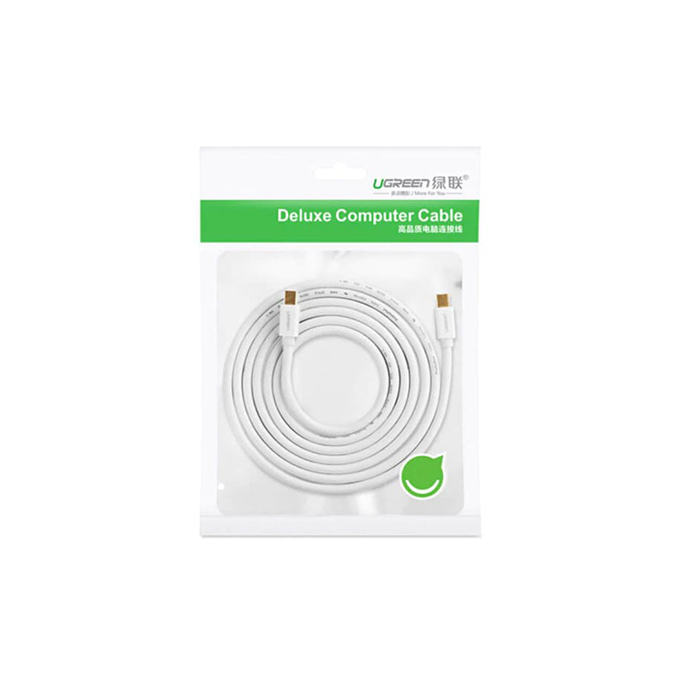 Câble Vidéo UGREEN, MiniDisplayPort - MiniDisplayPort, 4K, 2m, Blanc