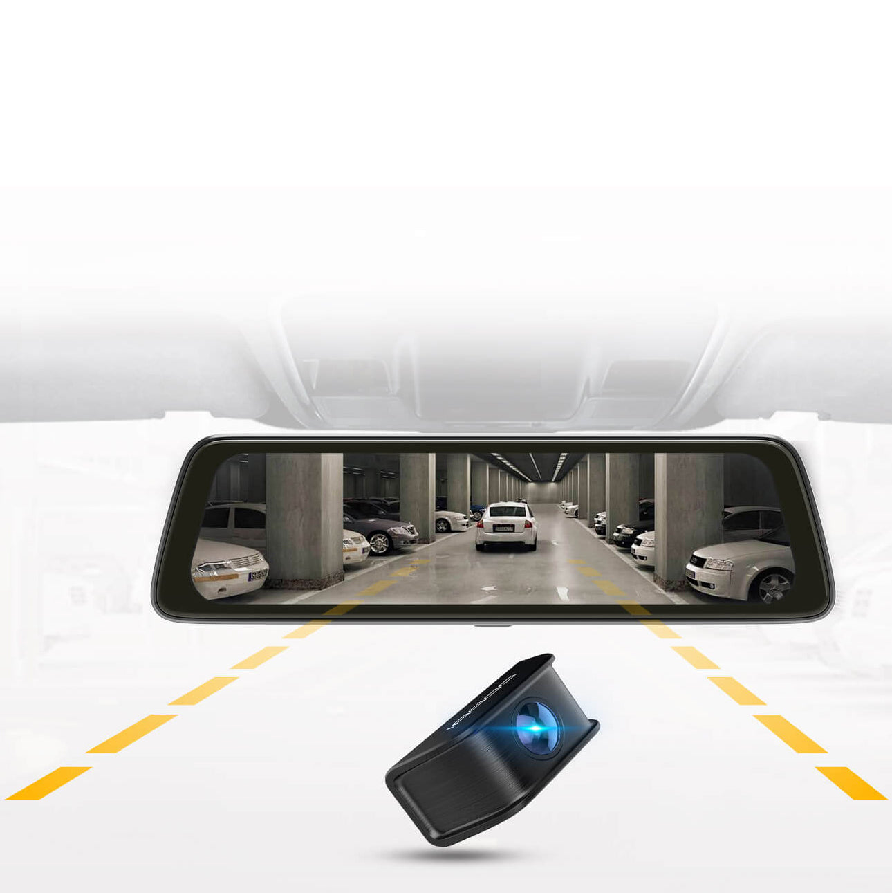 Auto Camera Voor Achter DDPAI mola E3, 2K, Wi-Fi
