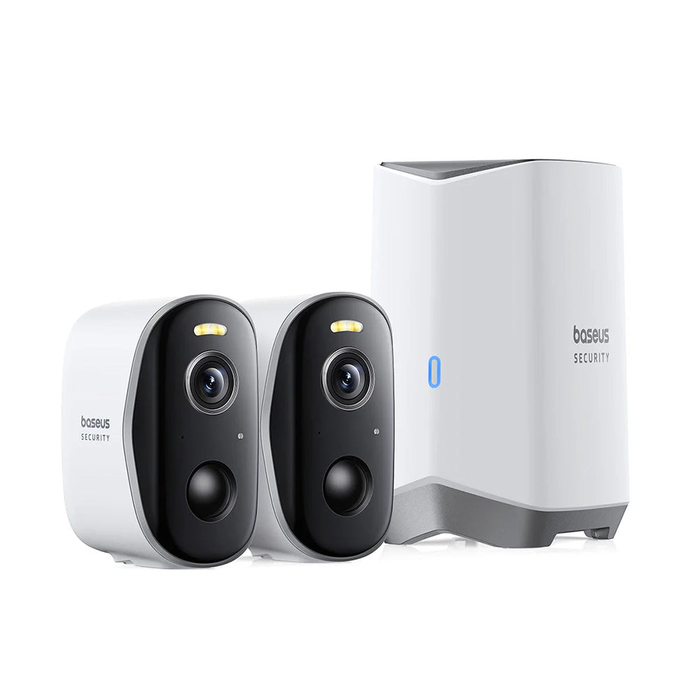 Baseus N1 Bewakingscamera, Wi-Fi, 2K, IP67, Buiten, Set van 2 stuks A00061900113-01