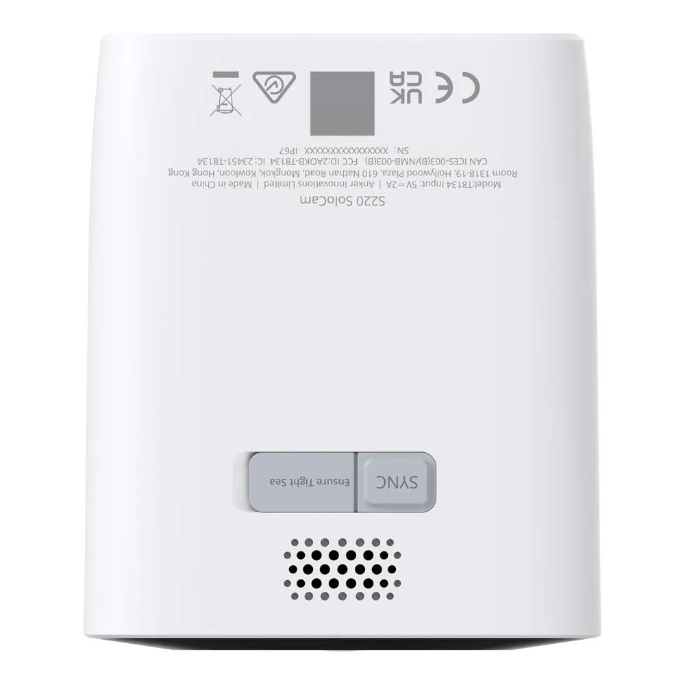 Eufy SoloCam S220 Bewakingscamera, Wi-Fi, 2K, IP67, Zonnepaneel, Buiten T8134321
