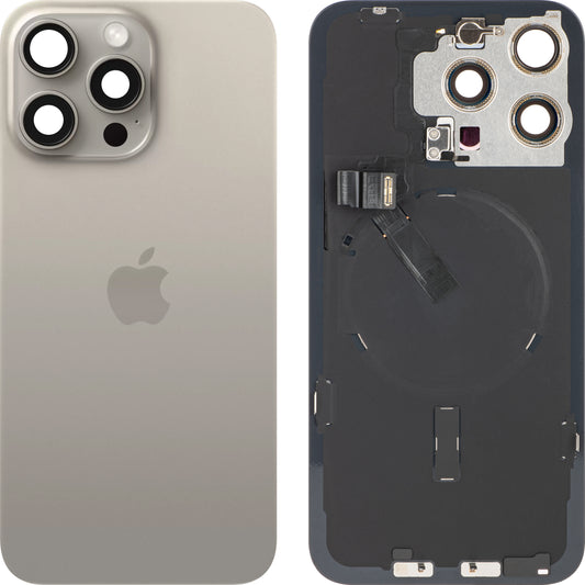 Batterij cover Apple iPhone 15 Pro Max, Beige (Natuurlijk titanium), Swap