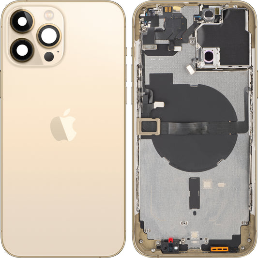 Apple iPhone 13 Pro Max Batterieabdeckung, mit halbem Gehäuse, Gold, Swap